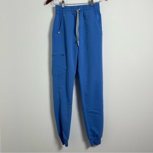 Figs Blue Jogger Technical Collection Scrub Pants XXS/TALL